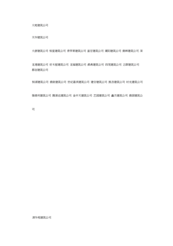 好听大气的建筑公司名字大全docx10页