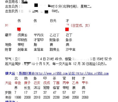 八字紫微终身运程详批 紫微免费算八字流年运程