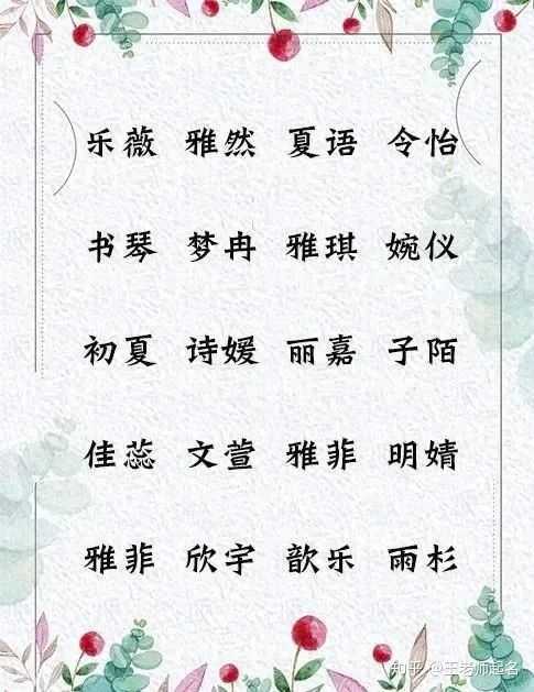 女宝宝起名 女宝宝起名字免费参考