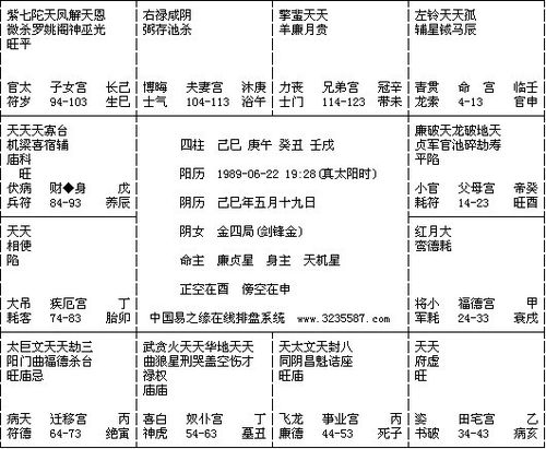 元亨紫微斗数排盘 紫微斗数在线排盘流年