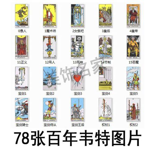 78张塔罗牌牌面解读 78张完整塔罗牌图解(第1页)