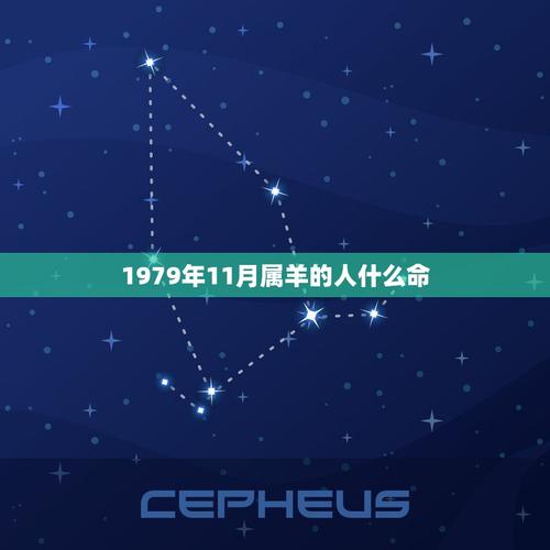 1979年11月属羊的人什么命,1979年属羊是什么命? - 星座文库