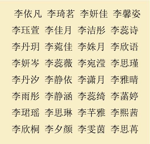 李四个字姓名大全男孩 四个字姓名取名大全