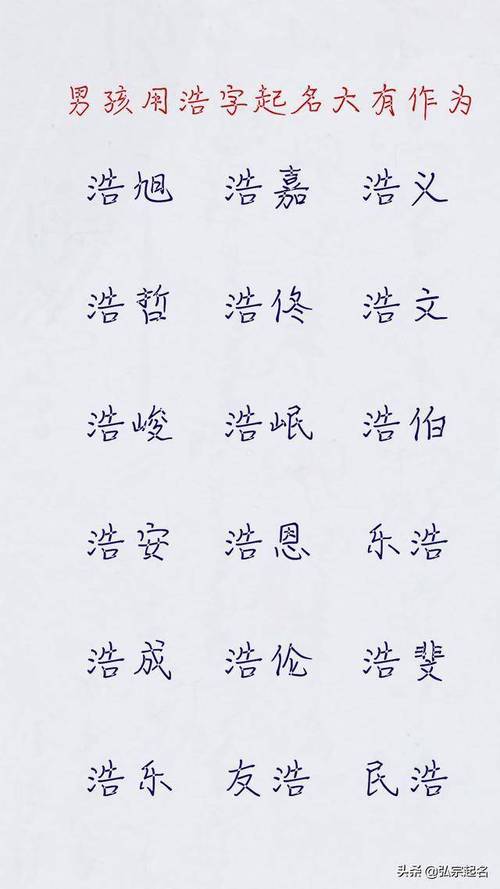 带浩字的男孩霸气,男孩用浩字起名大有作为_名字