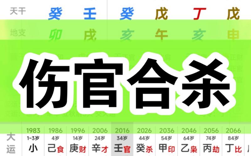 八字伤官合杀流年又见正官