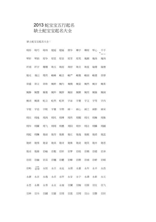 2023年蛇宝宝起名大全 2023年属蛇取名宜忌