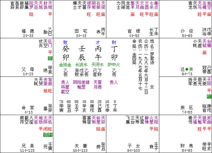 紫薇星命盘的十二宫结构解析与事业,财运,婚姻等命理吉凶