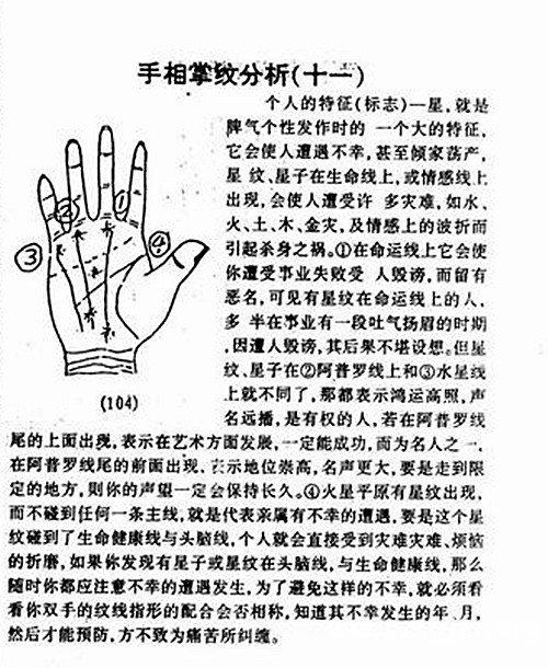 手相掌纹分析图解