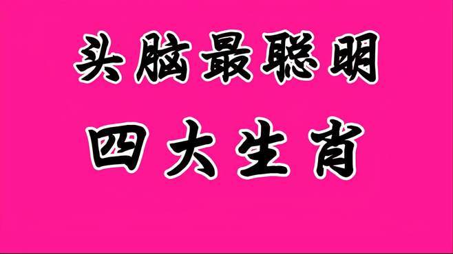 十二生肖中,头脑最聪明的4个生肖-情感视频-搜狐视频