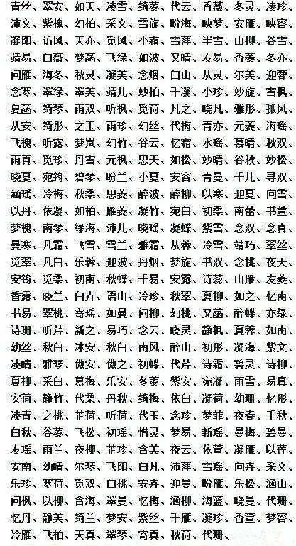 4000个好听的男孩名字4000个好听的男女名字大全(什么姓名最好听的名字)