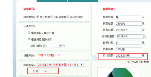 我今年买房在中国银行贷了23万多一点,分10年还清,我每月该还多少钱