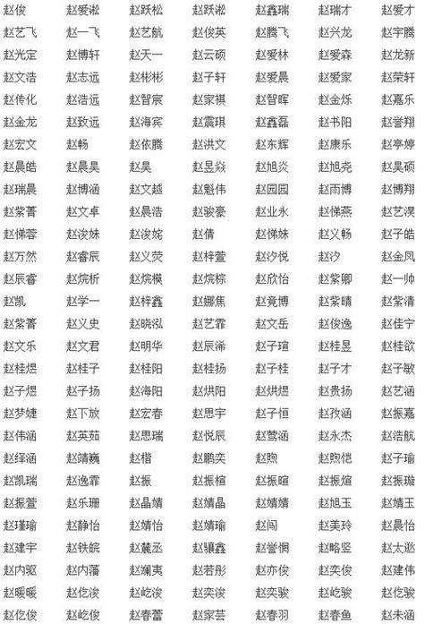 姓赵男宝宝好听有涵养的100分名字为你.